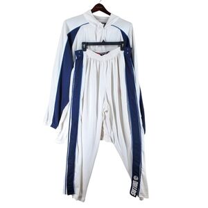 Vtg Nike Dallas Mavericks Warm Up Suit Mens 2XL Jacket Pants Side Snaps NBA